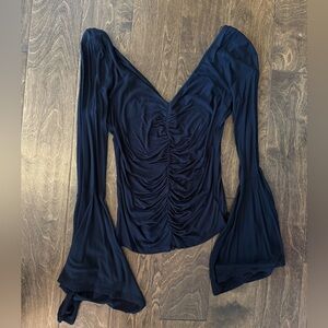 Free people butterfly sleeve long sleeve top